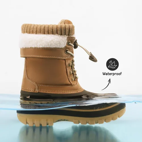 Vista 5 de DREAM PAIRS Botas de nieve, impermeables, con aislamiento, de invierno, para niño y niña