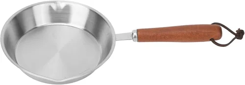 Vista 5 de Sartén, sartén de acero inoxidable de calentamiento rápido uniforme para cocina de inducción para restaurante (4.7 in)