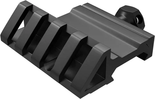 Vista 4 de 45 grados Offset Mount 4 ranuras Picatinny Weaver Rail Mounts para linterna láser mira óptica (MT45)