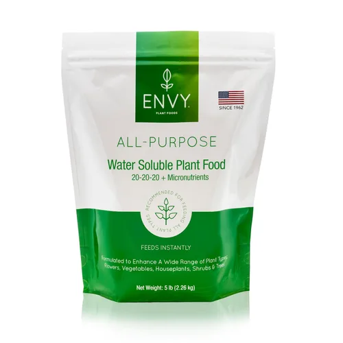 Vista 12 de ENVY Fertilizante para plantas multiusos, 0.5 libras, hace 50 galones, para plantas de interior y exterior, seguro para mascotas, soluble en agua