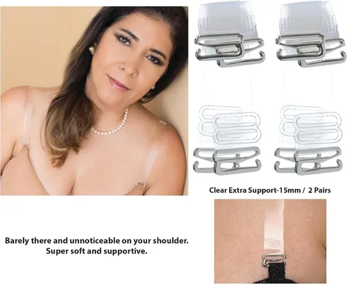 Vista 2 de DIVA'S - Correas transparentes para sujetadores, correas ajustables, clips de talla grande