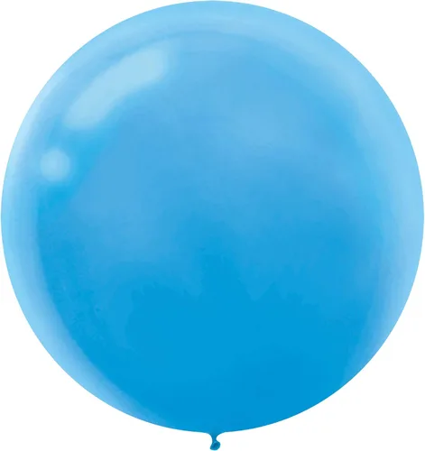 Vista 2 de Globos redondos de látex rojo manzana, 24 pulgadas (paquete de 25), perfectos para fiestas, celebraciones y decoraciones navideñas