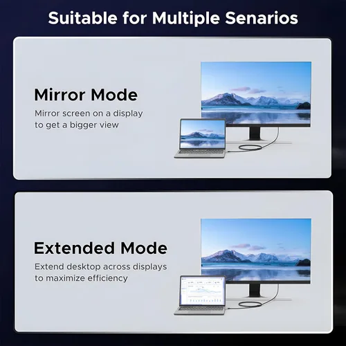 Vista 4 de Cable Angusplay USB C a DisplayPort 2.1, cable Thunderbolt 4/3 a Display Port, cables USB C a dp de 40Gbps compatible con 16k@30Hz, soporte 8K@120Hz