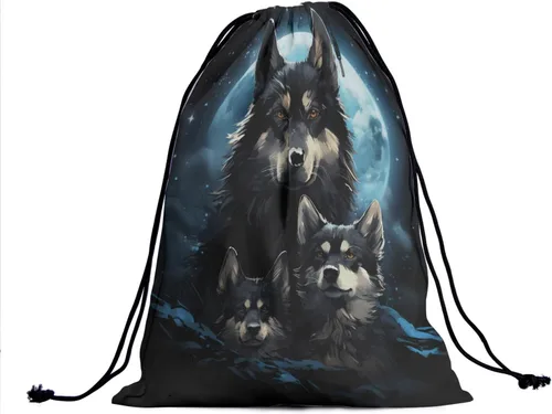 Vista 93 de Bolsa de agarre de gimnasia de piel de animal, bolsa de gimnasia con cordón ajustable, bolsa de cuerda para fauna silvestre, Mariposas Galaxy