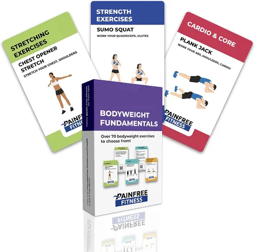 Vista 15 de Tarjetas didácticas de ejercicios, baraja de tarjetas de entrenamiento, tarjetas de ejercicios para entrenamientos en casa, mujeres y hombres