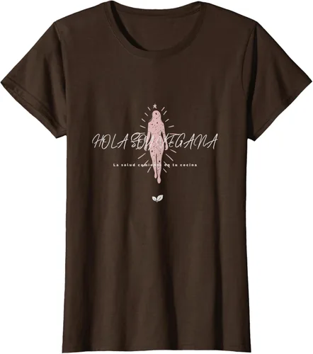 Vista 8 de Camiseta Hola Soy Vegana para mujer