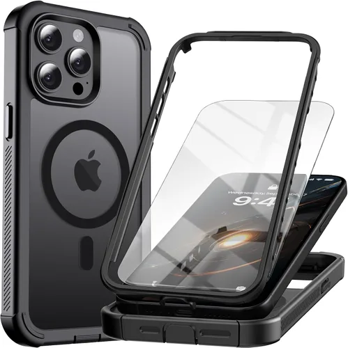 Vista 49 de Funda magnética para iPhone SE 3ª y 2ª [protector de pantalla] [compatible con MagSafe] [protección contra caídas de grado militar]
