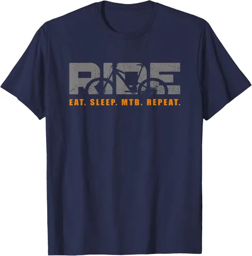 Vista 71 de Bicicleta de montaña - Camiseta MTB vintage Negro