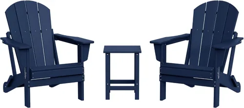 Vista 39 de WestinTrends Malibu Outdoor Patio HDPE Silla plegable de polietileno Negro