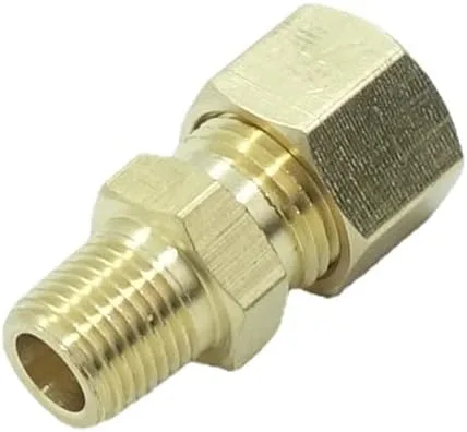 Vista 15 de 3 piezas de conexión de compresión de latón 1/2" OD del tubo x 1/2" OD conector de unión