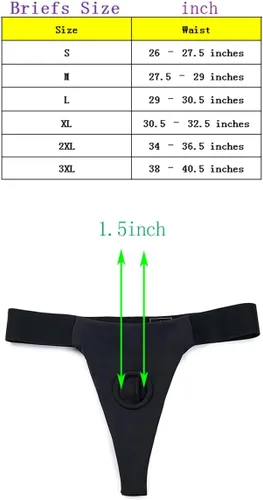 Vista 7 de BQQSHH Correa pequeña en ropa interior arnés, correa en arnés, strapons Strapless Boxers Breve para hombres parejas unisex