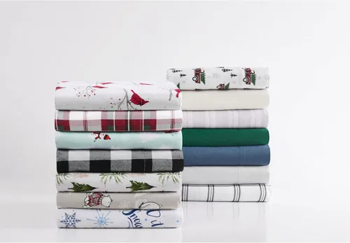 Vista 10 de TRULY SOFT Bristol - Juego de sábanas de franela de algodón múltiple de 3 piezas, diseño a cuadros, para hombres y mujeres, certificado Oeko-TEX