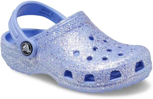 Vista 4 de Crocs Zuecos clásicos con purpurina (niño pequeñoniño grande)
