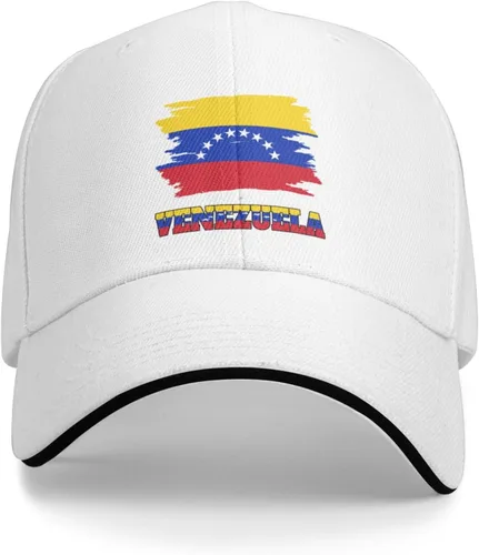 Vista 2 de Gorra de béisbol vintage con bandera venezolana de Venezuela para hombre y mujer