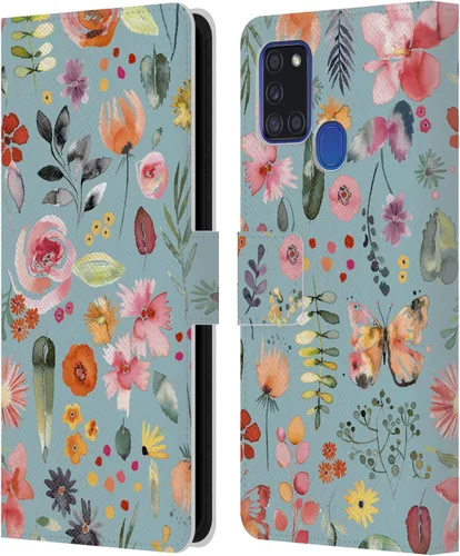 Vista 55 de Head Case Designs Officially Licensed Ninola Butterfly Nature Spring Floral Leather Wallet Case Compatible with Samsung Galaxy A07 4G