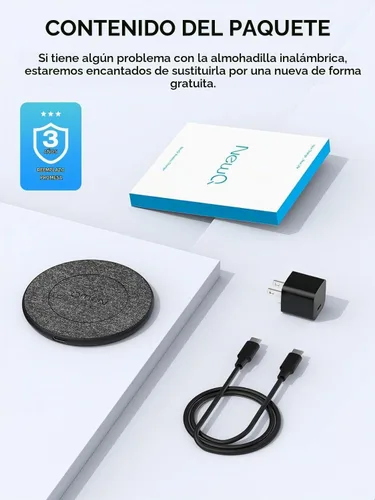 Vista 8 de Cargador inalámbrico NewQ, almohadilla de carga inalámbrica de 15W Max para iPhone 17 16 15 14 13 12 11 Mini/SE/Pro/Max/Plus, Samsung Galaxy