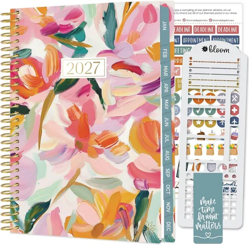 Vista 17 de bloom daily planners Agenda 2027 con plantilla para mujer