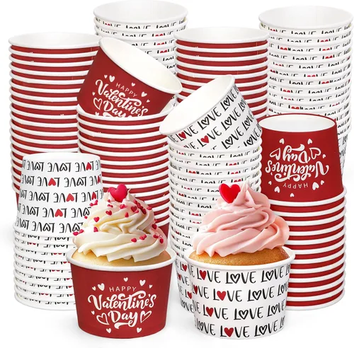 Vista 8 de Whaline 60 tazas de papel desechables con diseño de hojas de arce, cuencos de papel desechables de 9 onzas con hojas de otoño, tazas de papel
