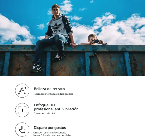 Vista 6 de Mini teléfono inteligente, teléfono desbloqueado El teléfono móvil más pequeño del mundo 2.5 pulgadas Android Quad Core 2G+16G 5.0MP Dual SIM Mini