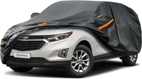 Vista 31 de Kayme Cubierta de auto SUV de 7 capas ajuste personalizado para BMW X1 (2009-2025), impermeable, para todo tipo de clima, para automóviles, cubierta