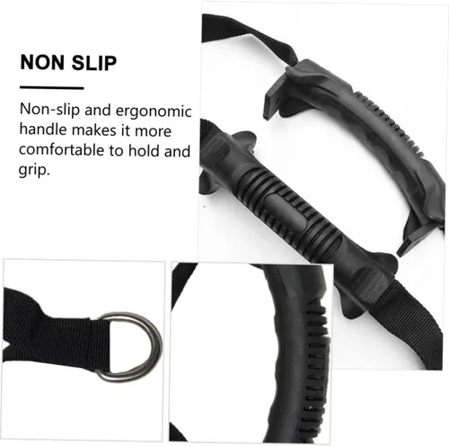 Vista 6 de BESPORTBLE 2 unids Fitness Handle Banda de Resistencia Mango de Entrenamiento Fitness Tirador de Cuerda Mango Deportivo Mango de Ejercicio Agarre