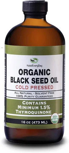 Vista 8 de Aceite orgánico de semilla negra – Botella de vidrio prensado en frío certificado por USDA, más de 1.5% timoquinona, 3 veces más de fuerza de comino