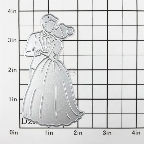Vista 2 de DzIxY Juego de troqueles de corte de metal para novia, para hacer tarjetas, juegos de troqueles de papel en relieve, plantillas para máquina