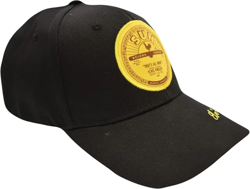 Vista 2 de Sun Records Elvis Presley Gorra All Right - Mid-South Products Negro, Negro