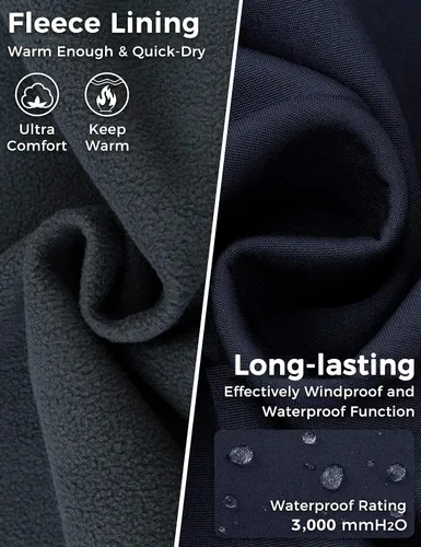 Vista 4 de wantdo Parka de natación unisex impermeable larga para adultos y jóvenes
