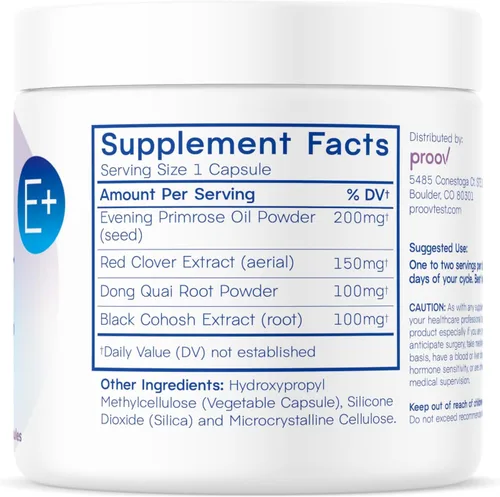 Vista 9 de Proov - Suplemento Boost para mujeres - Promueve la producción de estrógeno - Fertilidad y apoyo menopáusico para mujeres - Equilibrio hormonal