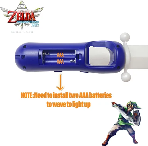 Vista 4 de Espada de juego LED para la leyenda de Zelda Espada Skyward HD-Nintendo Switch con correa de muñeca ajustable solo para Nintendo SwitchSwitch OLED