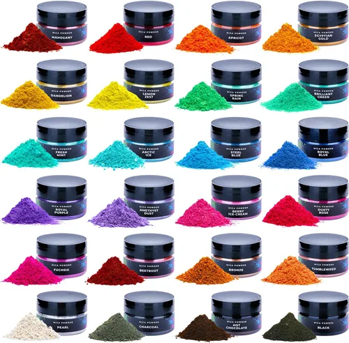Vista 9 de Polvo de mica cereza 2 oz - Tinte para hacer jabón - Color único - Suministros para hacer jabón a mano - Pigmento de color de resina epoxi - Polvo
