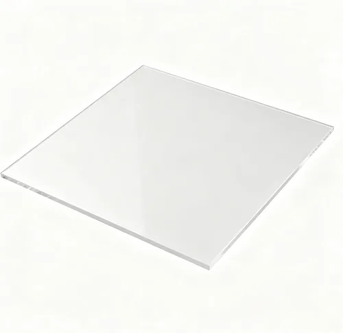 Vista 7 de FixtureDisplays® Tablero cuadrado de acrílico transparente Tablero de letrero transparente Hoja de acrílico cuadrada 10.5 x 10.5 "Placa de logotipo