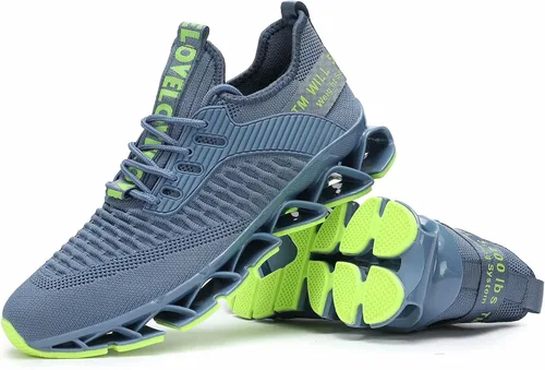 Vista 7 de Zapatos para correr para hombres, zapatos de deporte de moda, transpirable, antideslizante, gimnasio, deportes de trabajo, entrenadores