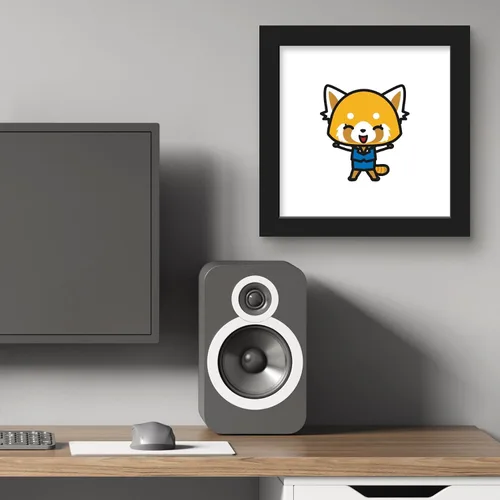 Vista 5 de Trends International Gallery Pops Sanrio Aggretsuko Retsuko - Póster de pared, 12.00 x 12.00 pulgadas, versión de marco negro