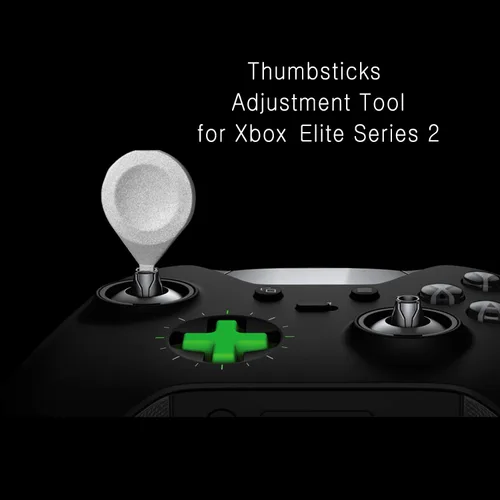 Vista 6 de 13 in 1 Metal Swap Thumbsticks Joysticks, Trigger Paddles, Dpads and Tool for Xbox One Elite Controller Series 2, Elite Series 2 Core (Black)