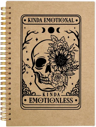 Vista 9 de Cuaderno gótico en espiral, diario gótico para parejas, cuaderno gótico para mujeres y hombres escritura, cuaderno de espiral para parejas de 8.3 x