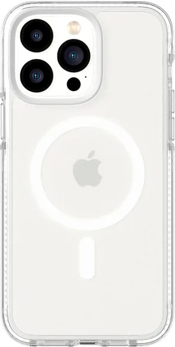 Vista 8 de tech21 iPhone 14 Pro Evo Crystal compatible con MagSafe® - Funda transparente que absorbe los golpes y los arañazos con protección FlexShock