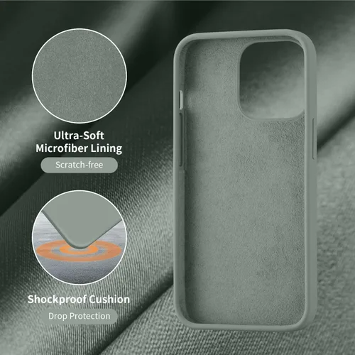 Vista 5 de Cordking Funda diseñada para iPhone 13 Pro Max, Funda Protectora de Teléfono de Silicona Ultra Delgada a Prueba de Golpes