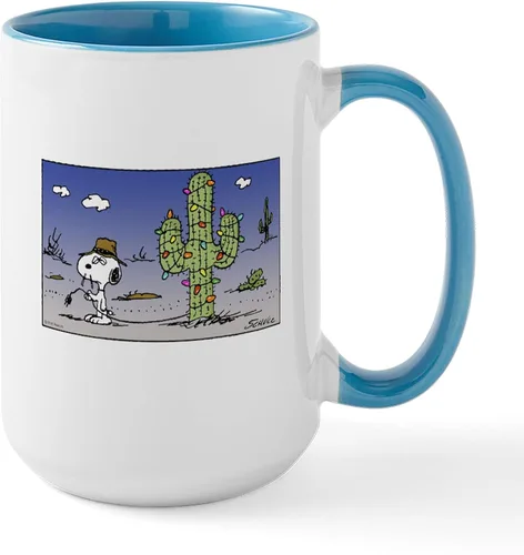 Vista 18 de CafePress Cactus Lights - Taza grande de cerámica (15.0 fl oz)