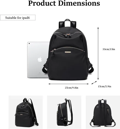 Vista 5 de GOLF SUPAGS Elegante mochila para mujer, mochila casual de viaje, mini mochila, bolso de nailon