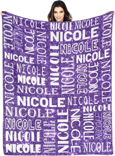 Vista 11 de Dr.TOUGH Mantas personalizadas para niños, mantas y mantas personalizadas con nombre para niños y adultos (color 01, 30 x 40 pulgadas)