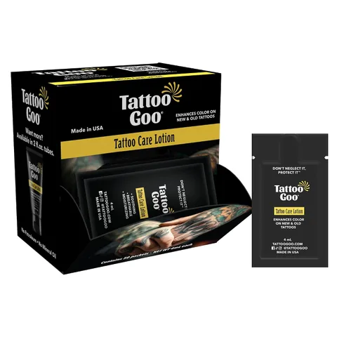 Vista 7 de Tattoo Goo Loción para el cuidado del tatuaje, 2 oz, alivia la picazón y la irritación, hidrata y conserva el color, hidratante no graso, loción