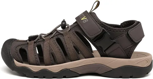 Vista 2 de NORTIV 8 Sandalias para hombre sandalias deportivas con punta cerrada zapatos de verano para hombre sandalias ligeras para caminar por senderos