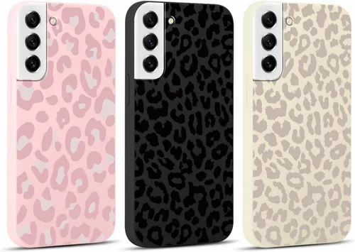 Vista 27 de Pack de 2 fundas con estampado de guepardo para Samsung Galaxy A03s 4G de 6.5", fundas de diseño de patrón de leopardo de lujo, de silicona suave