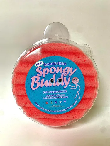 Vista 4 de Hidratación de espalda manos libres de forma fácil, aplica protector solar o hidratante sin esfuerzo con la esponja de baño Spongy Buddy