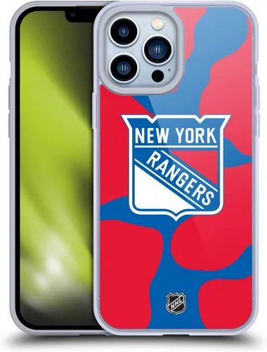 Vista 32 de Head Case Designs Funda de gel suave con licencia oficial de la NHL Camouflage New York Rangers compatible con Apple iPhone 7 Plus/iPhone 8 Plus