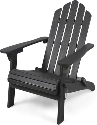 Vista 12 de Christopher Knight Home Cara Silla Adirondack plegable de madera de acacia para exteriores, acabado azul