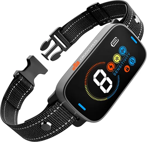Vista 11 de Collar de perro antiladridos automático inteligente resistente al agua recargable Terminador de ladridos (collar de ladrido negro)