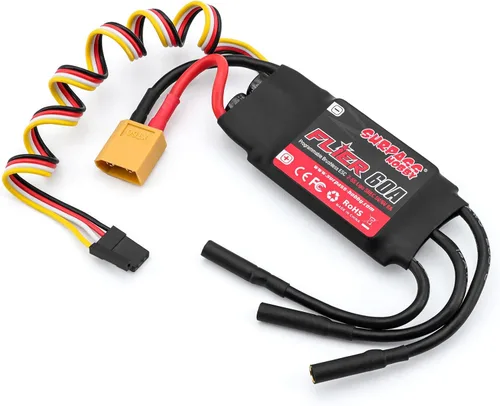 Vista 8 de Surpass 20A ESC sin escobillas 5.5V/4A BEC, XT60 y enchufe de 0.1 in para RC de ala fija